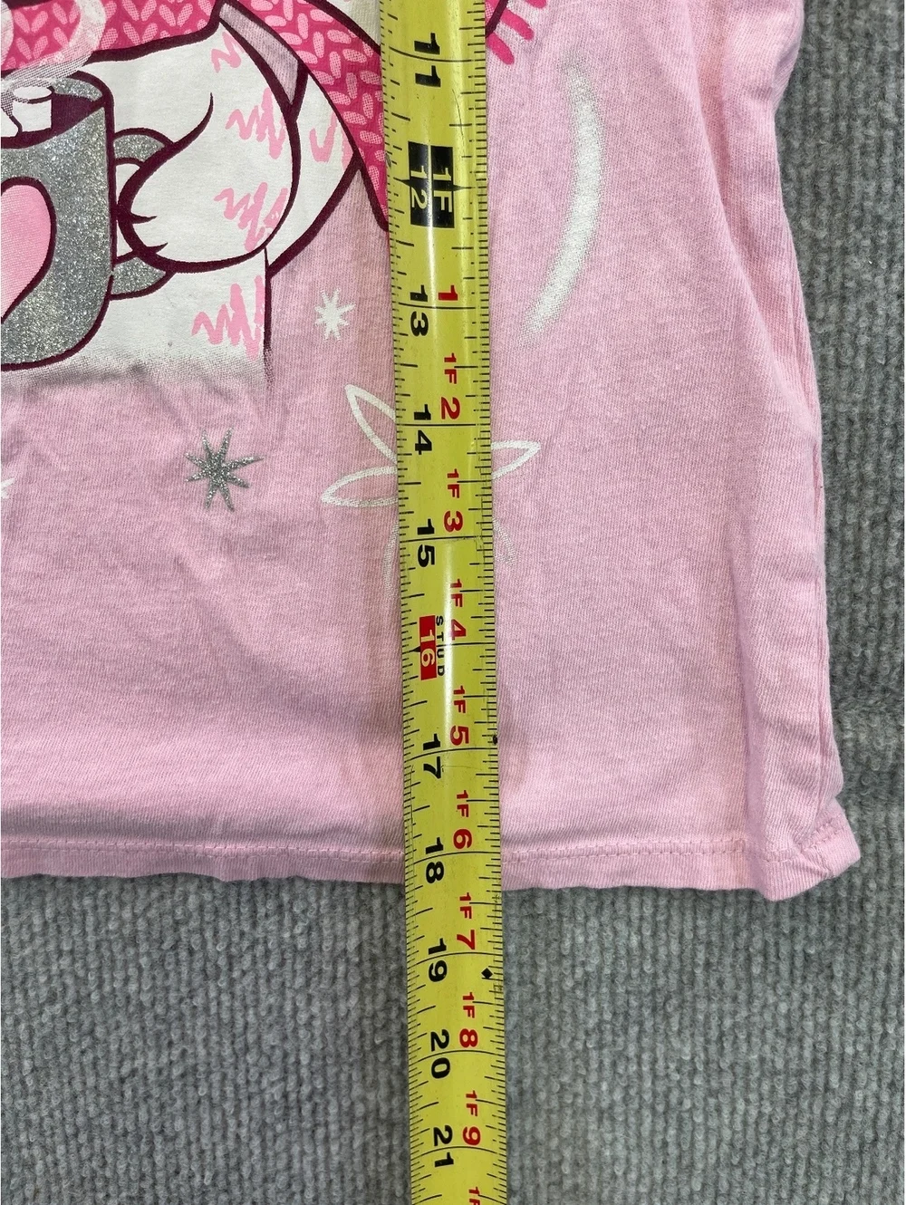 The Children's Place Girls Size M 7/8 Long Sleeve Shirt Pink Kitty Cat Hot Cocoa